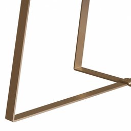 Mesa de Centro com Pés Metálicos 80x80cm 27947 Artesano - Hanover/dourado - 4