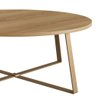 Mesa de Centro com Pés Metálicos 80x80cm 27947 Artesano - Hanover/dourado - 3