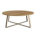 Ver imagem 2 de Mesa de Centro com Pés Metálicos 80x80cm 27947 Artesano - Hanover/dourado