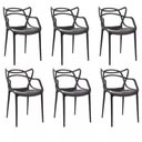 Ver imagem 1 de Kit 6 Cadeiras de Jantar Allegra Preta