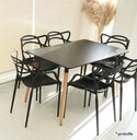 Ver imagem 2 de Kit 6 Cadeiras de Jantar Allegra Preta