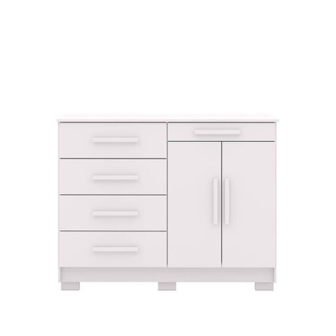 Cômoda Quarto 5 Gavetas 122cm e Sapateira 2 Portas Bella V01 - D'rossi