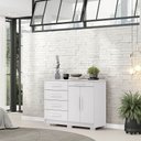 Ver imagem 6 de Cômoda Quarto 5 Gavetas 122cm e Sapateira 2 Portas Bella V01 - D'rossi