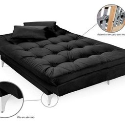 Sofá Cama 3 Lugares Versátil - 5 Sofá Cama 3 Lugares Versátil - 5