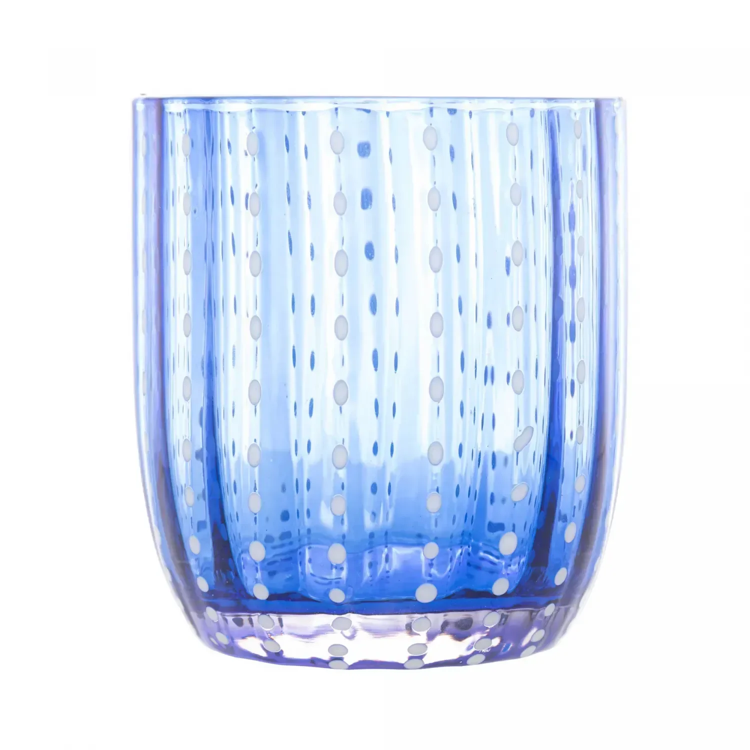 Ver imagem 2 de Cj 2 Copos de Vidro Orquidea Azul 300ml