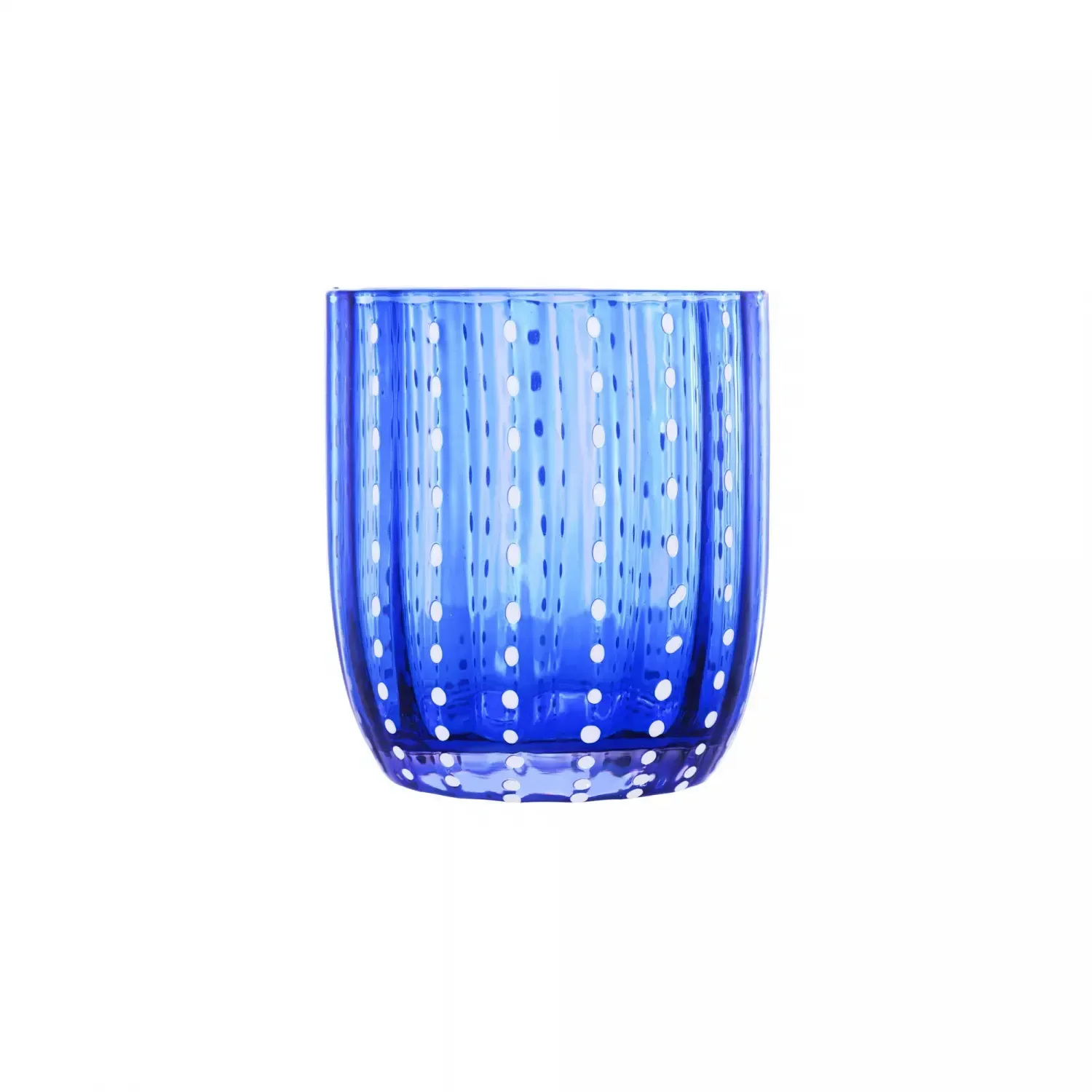 Cj 2 Copos de Vidro Orquidea Azul 300ml