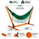 Ver imagem 5 de Suporte de Madeira com Rede de Descanso Verde