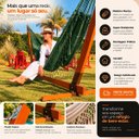 Ver imagem 2 de Suporte de Madeira com Rede de Descanso Verde