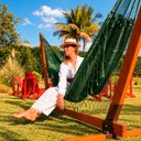 Ver imagem 3 de Suporte de Madeira com Rede de Descanso Verde