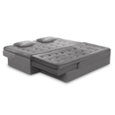 Ver imagem 2 de Sofá Cama King 5 Lug 2,70m Alexa Suede Cinza