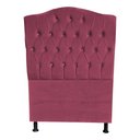 Ver imagem 1 de Cabeceira de Cama Box Princesa Solteiro 90 Cm Botão Strass Suede Rosê Eli Móveis