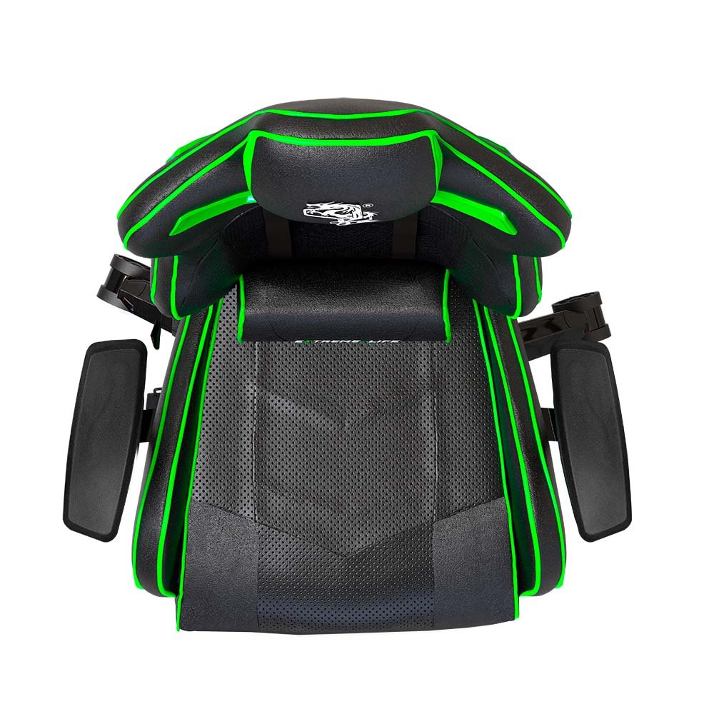 Cadeira Gamer Super Premium Reclinável Preta/verde - Elg - 2