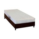 Ver imagem 1 de Cama Box Solteiro: Colchão Espuma Herval AG65 Frontier + Base CRC Suede Brown(88x188)