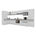Ver imagem 2 de Cozinha Modulada Completa Canto 409cm com Rodapé e Balcão para Cooktop Veneza Multimóveis Mp2304