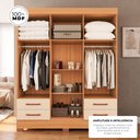 Ver imagem 4 de Guarda-Roupas Portofino 100% MDF 6 Portas 4 Gavetas