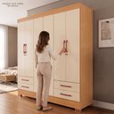 Ver imagem 7 de Guarda-Roupas Portofino 100% MDF 6 Portas 4 Gavetas