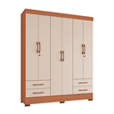 Ver imagem 4 de Guarda-Roupas Portofino 100% MDF 6 Portas 4 Gavetas