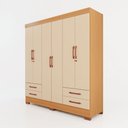 Ver imagem 2 de Guarda-Roupas Portofino 100% MDF 6 Portas 4 Gavetas