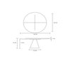 Mesa de Jantar Cone 120cm Base Madeira Laminada - Tampo Laminado Madeira - Marrom - 3