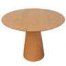 Mesa de Jantar Cone 120cm Base Madeira Laminada - Tampo Laminado Madeira - Marrom - 1