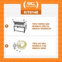 Ver imagem 2 de Kit - Forno Gás Industrial Roma Inox Firi110 + Kit Gás 2kg - Venâncio