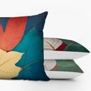 Ver imagem 5 de Kit 3 Capas de Almofadas Folhas 10 45x45 - Id Decor