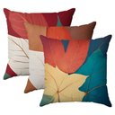 Ver imagem 4 de Kit 3 Capas de Almofadas Folhas 10 45x45 - Id Decor