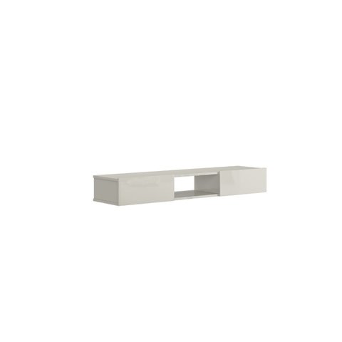 Nicho Suspenso Impacto 120cm Mdp com 2 Portas Basculantes para Sala Painel de Tv Escritório:off Whit