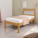 Ver imagem 5 de Cama de Solteiro Monte da Serra Naturalle Off White MDF Framar