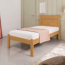 Ver imagem 1 de Cama de Solteiro Monte da Serra Naturalle Off White MDF Framar