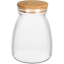 Ver imagem 1 de Pote Hermético de Borossilicato 1,1L Transparente 15x8x8cm Mantimentos Cozinha