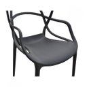 Ver imagem 5 de Kit 2 Cadeiras Polipropileno Allegra La Mobilia: Design para Sala de Jantar e Varanda