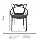 Ver imagem 4 de Kit 2 Cadeiras Polipropileno Allegra La Mobilia: Design para Sala de Jantar e Varanda