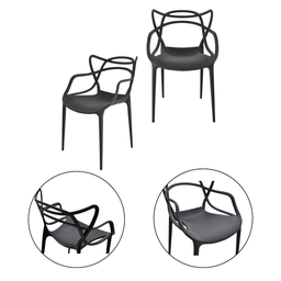 Kit 2 Cadeiras Allegra Design Durável Uso Interno e Externo - 1