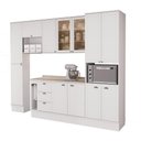 Ver mais imagens de Cozinha Completa com Balcão Milla Liv Viva 12 Portas 3 Gavetas MDF Branco Móveis Carraro