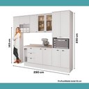 Ver imagem 2 de Cozinha Completa com Balcão Milla Liv Viva 12 Portas 3 Gavetas MDF Branco Móveis Carraro