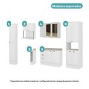 Ver imagem 7 de Cozinha Completa com Balcão Milla Liv Viva 12 Portas 3 Gavetas MDF Branco Móveis Carraro