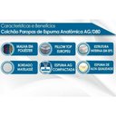 Ver imagem 7 de Colchão Queen Espuma Compact Ag 65 / D33 / Confort Euro Pillow Gray (158x198x26) - Paropas