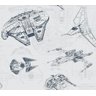 Papel de Parede Star Wars Esquemático de Naves DY0306 - 1