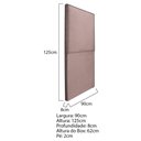 Ver imagem 5 de Cabeceira Solteiro Bali P02 90 cm Para Cama Box Linho Rosê