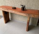 Ver imagem 2 de Aparador de Tronco com Pés em Madeira Made Wood:Comp140XAlt80XLarg40/Marrom