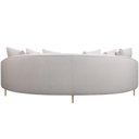 Ver imagem 3 de Sofá 4 Lugares para Sala de Estar Living Orgânico 270cm Moah T03 Linho Bege - Lyam Decor
