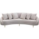 Ver imagem 6 de Sofá 4 Lugares para Sala de Estar Living Orgânico 270cm Moah T03 Linho Bege - Lyam Decor