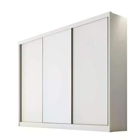 Guarda Roupa Sollo 3 Portas 4 Gavetas Cor:branco