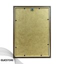 Ver imagem 3 de Kit 2 Moldura A4 21x30cm com Fundo para Quadros Fotos Álvara Certificados Cursos Cor:Tabaco