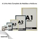 Ver imagem 6 de Kit 2 Moldura A4 21x30cm com Fundo para Quadros Fotos Álvara Certificados Cursos Cor:Tabaco