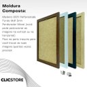 Ver imagem 4 de Kit 2 Moldura A4 21x30cm com Fundo para Quadros Fotos Álvara Certificados Cursos Cor:Tabaco