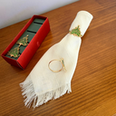 Ver imagem 4 de Anel- Argola - Porta Guardanapo - Mesa Posta - Natal Kit 4 Pçs.