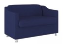 Ver imagem 2 de Namoradeira Bia P/ Sala de Estar Consultório Clinica Hospital Recepção Suede Azul Marinho - Decor El