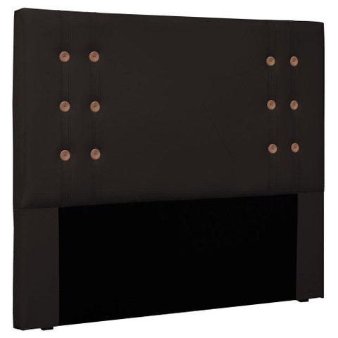 Cabeceira Estofada Box Casal Queen Size 160cm Marrom